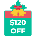christmas 120usd off